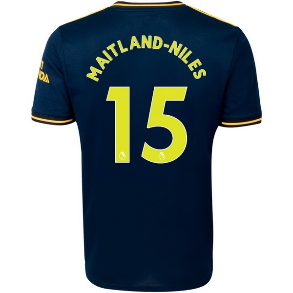 Trikot Arsenal NO.15 Maitland Niles Ausweich 2019-20 Blau Fussballtrikots Günstig